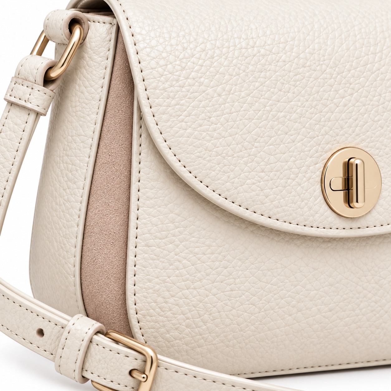 ラウンドフラップ ミニショルダーバッグ ディテール画像