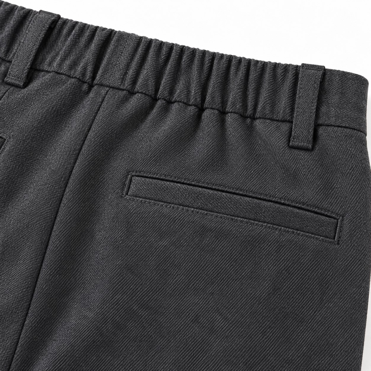 マットツイル イージーテーパードパンツ 素材ディテール