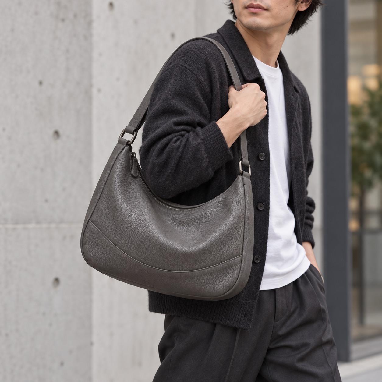 ソフトシルエット ワンショルダーバッグ 着用イメージ